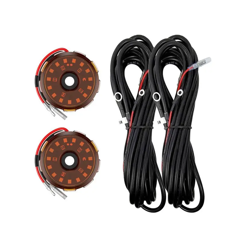 Kc Hilites Cyclone V2 Two Rock Light Kit - Amber 3