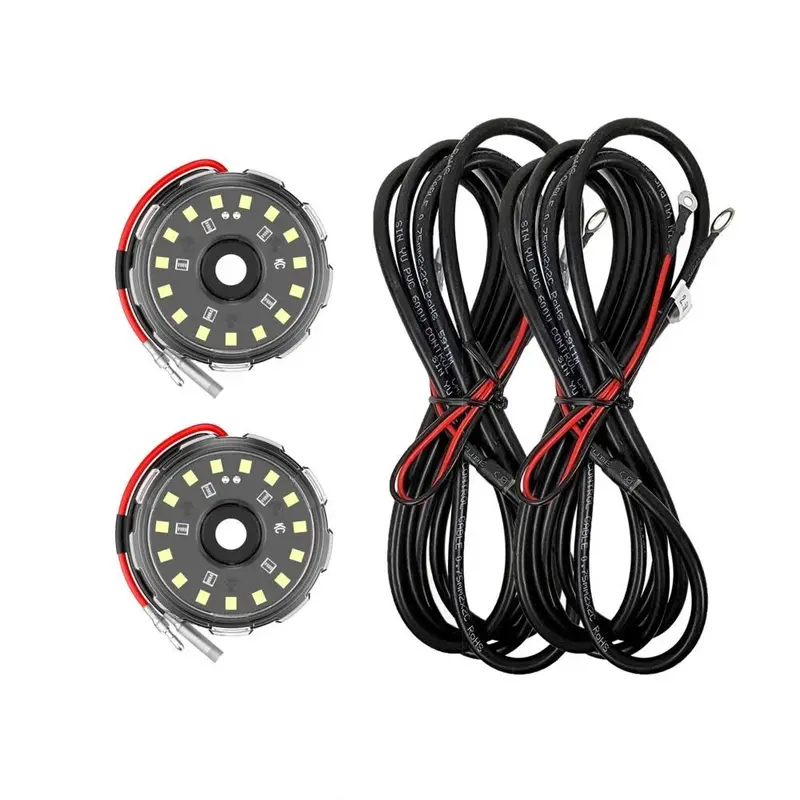 Kc Hilites Cyclone V2 Two Rock Light Kit - Clear 1
