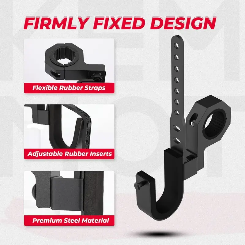 Kemimoto 1.75"-2" Roll Bars Ski Rack Bow Rack Utv Shotgun Holder - 2 Pcs 1