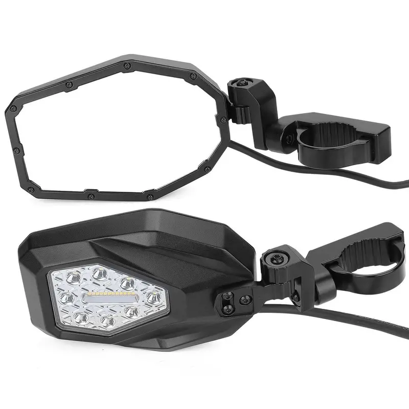 Kemimoto '11-'20 Can-Am Commander New Design Led Turn Signal Lights Mirrors 2