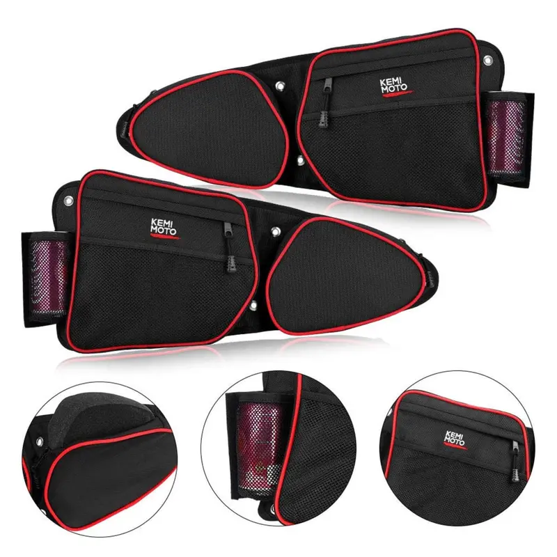 Kemimoto '14-'23 Polaris Rzr Xp 1000 Front Side Door Bags W/ Knee Pad 1