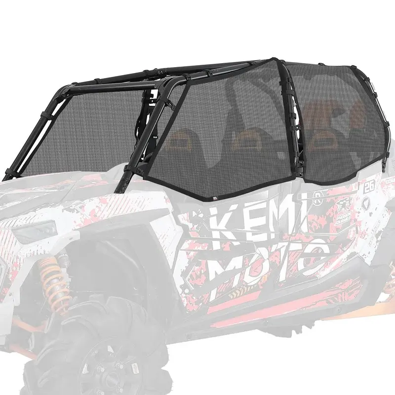 Kemimoto '14-'23 Polaris Rzr Xp 4 1000 Pvc Mesh Window Nets & Door Nets - 4 Door 1