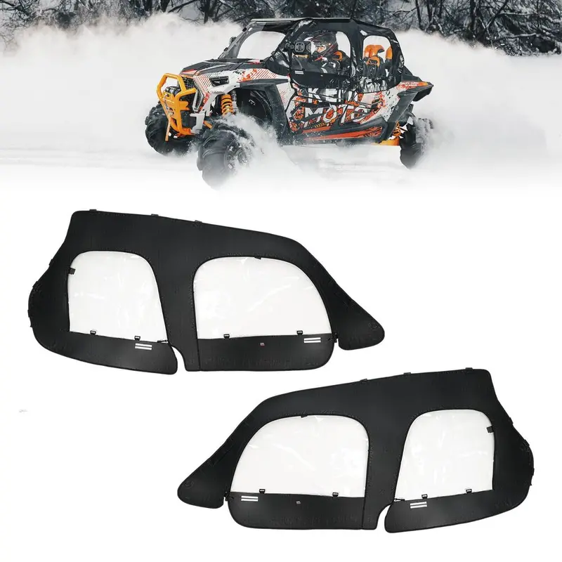 Kemimoto '14-'23 Polaris Rzr Xp 4 1000 Soft Upper Door Cab Enclosure Set 1