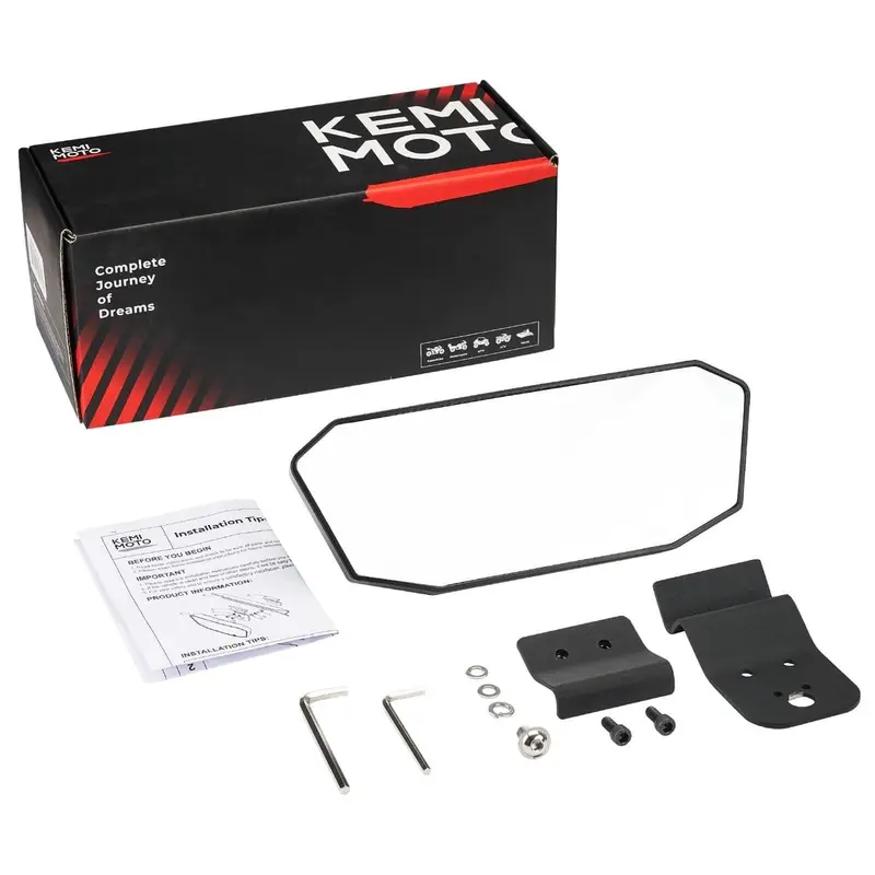 Kemimoto '15-'23 Polaris Ranger Rear View Mirror 1