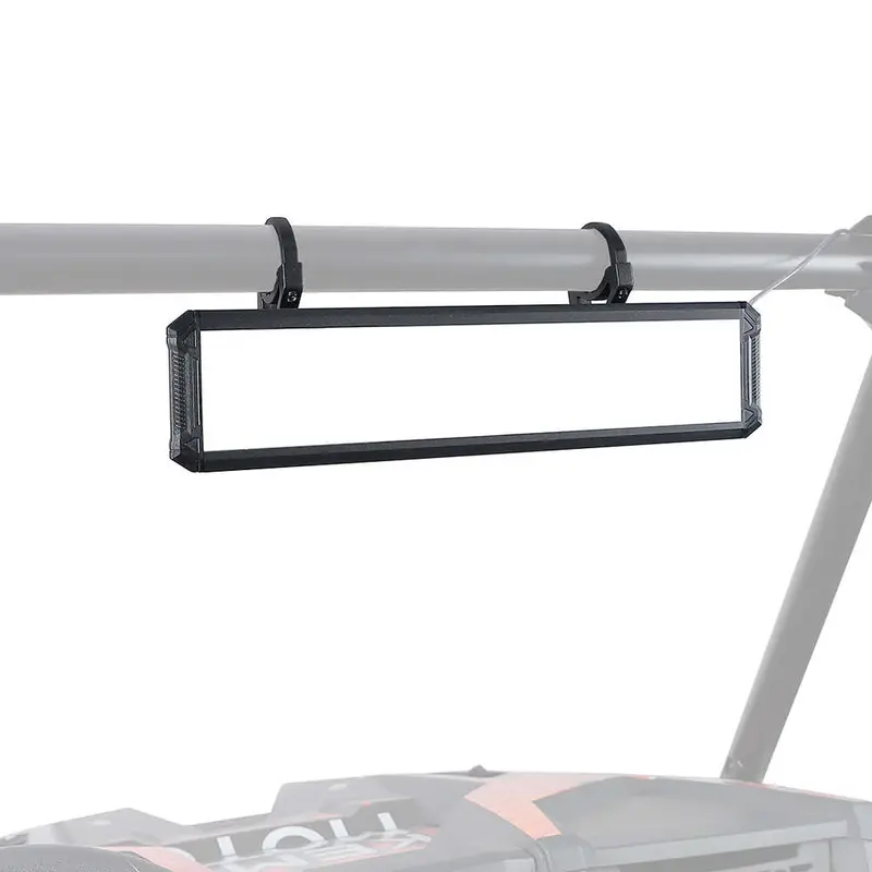 Kemimoto 15" Utv Rear View Center Mirror W/Interior Light For 1.65"-2" Roll Cage 1