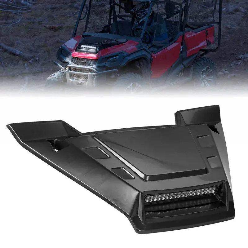 Kemimoto '16-'24 Honda Pioneer 1000 Sport Hood Scoop W/Led Light 1