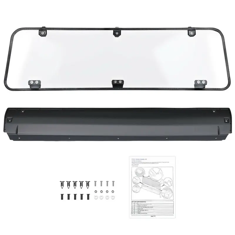 Kemimoto '16-'24 Polaris General 1000/4 Rear Windshield Clear 1