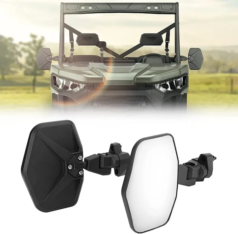 Kemimoto '17-'22 Can-Am Defender Aluminum Side Mirrors - 1 Pair 1