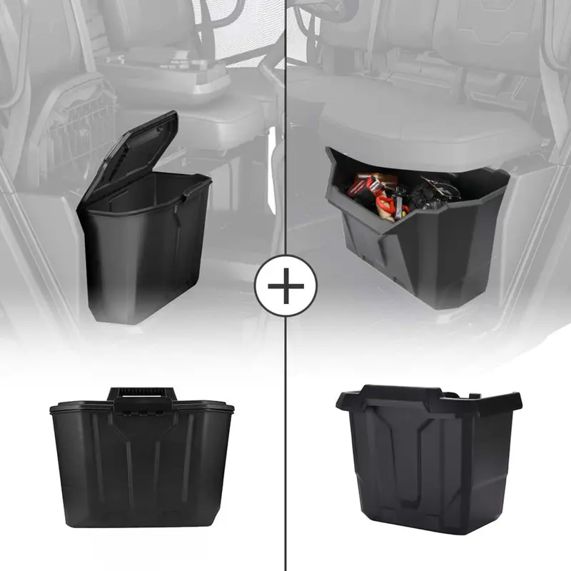 Kemimoto '17-'22 Can-Am Defender Removable & Center Underseat Storage Box 1