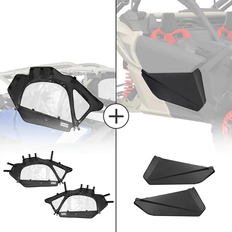 Kemimoto '17-'23 Can-Am Maverick X3 Soft Cab Enclosures & Lower Doors 1