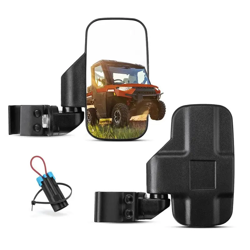 Kemimoto 17'-23' Polaris Ranger Xp 1000 Adjustable Side Mirrors W/ Bypass 1