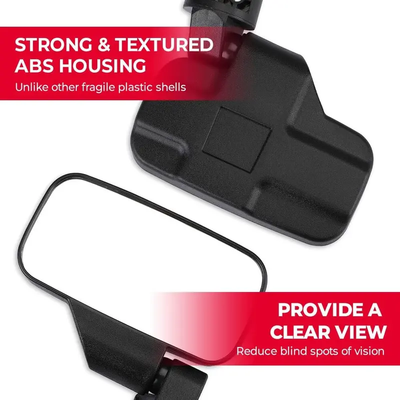 Kemimoto 17'-23' Polaris Ranger Xp 1000 Adjustable Side Mirrors W/ Bypass 2
