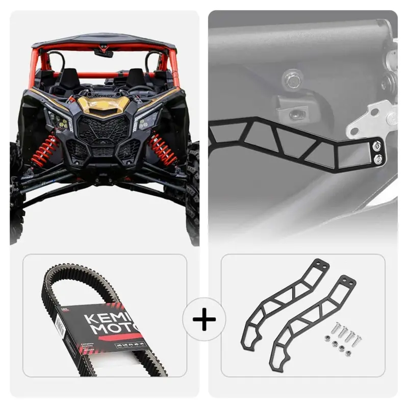 Kemimoto '17-'24 Can-Am Maverick X3 Heavy Duty Belts & Door Handle 1