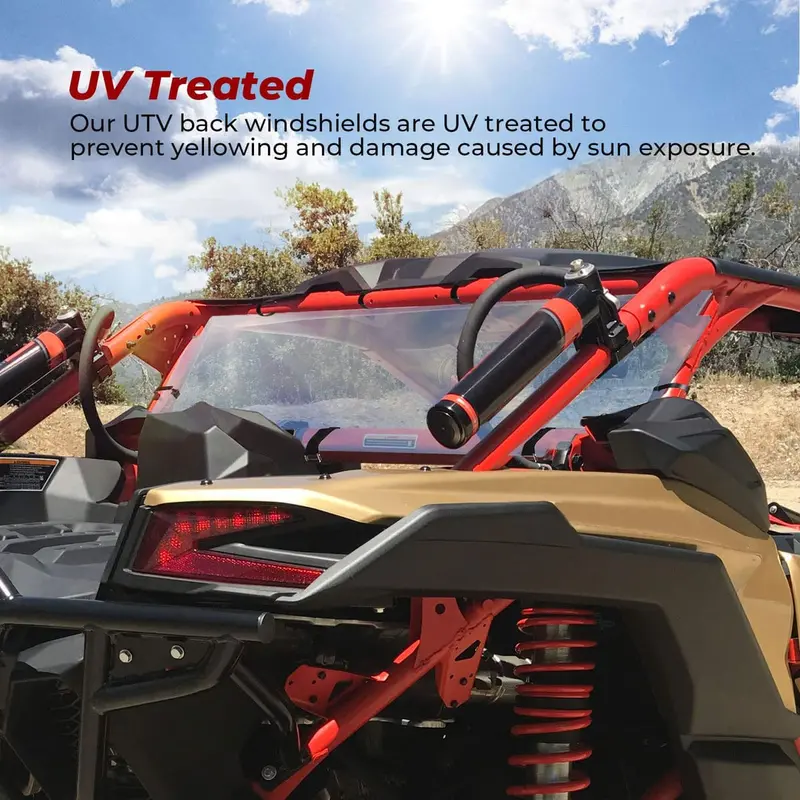 Kemimoto '17-'24 Can-Am Maverick X3 /Max Rear Windshield 2