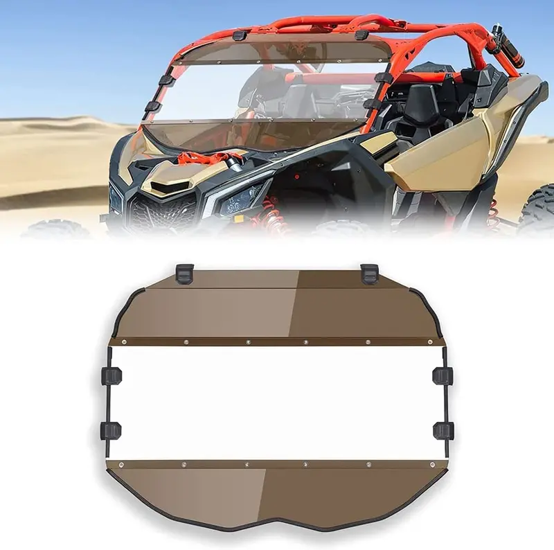 Kemimoto '17-'24 Can-Am Maverick X3/Max Tinted Full Windshield 1