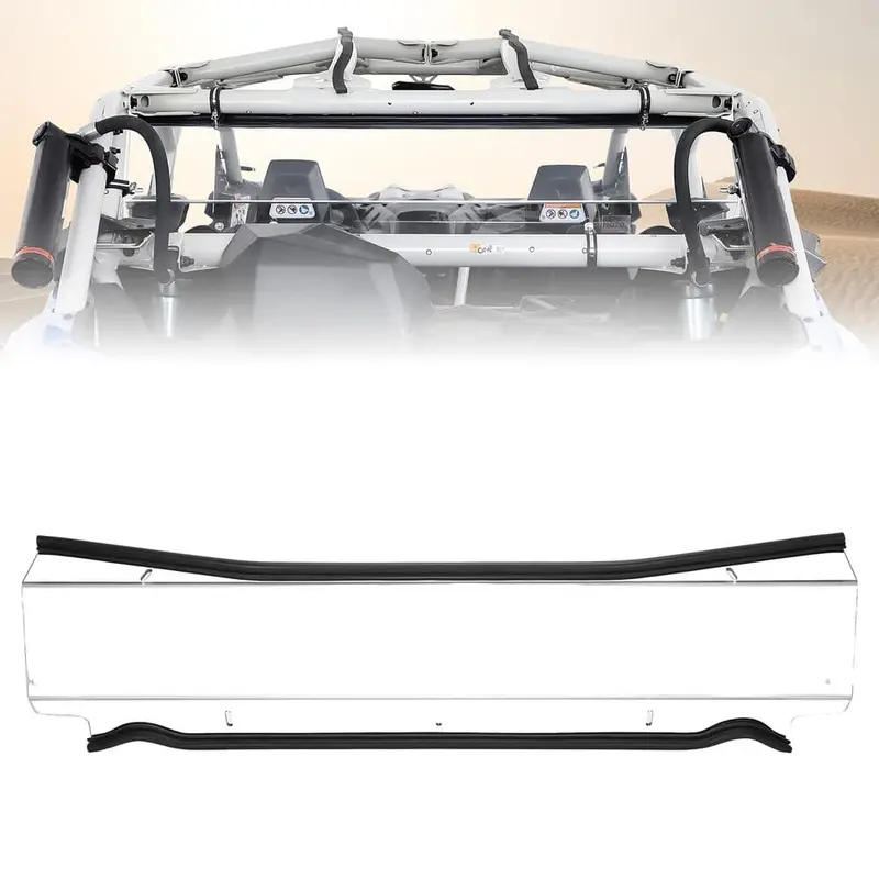 Kemimoto '17-'24 Can-Am Maverick X3/ X3 Max Upgraded Sealing Rear Windshield 1