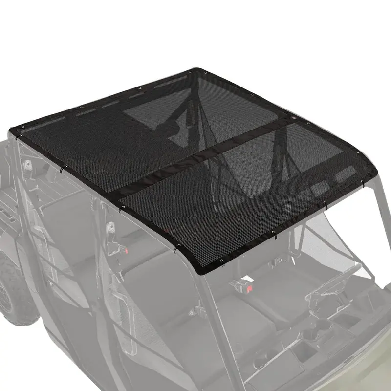 Kemimoto '17-'24 Polaris Ranger 1000 Crew Utv Soft Top Window Net Mesh 1