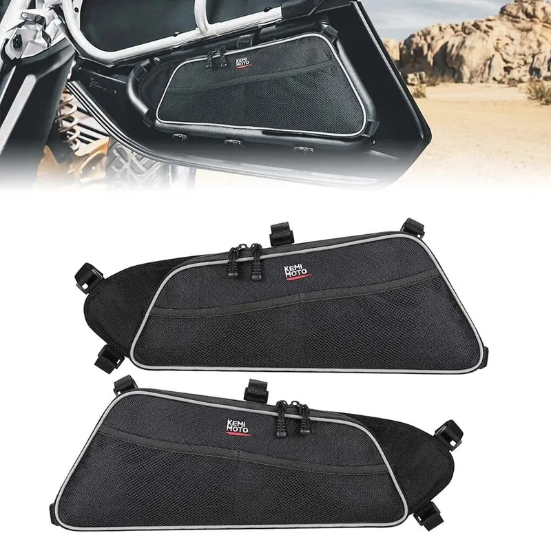 Kemimoto '17-'25 Can-Am Maverick X3 Lower Door Storage Bags - 2 Set 1