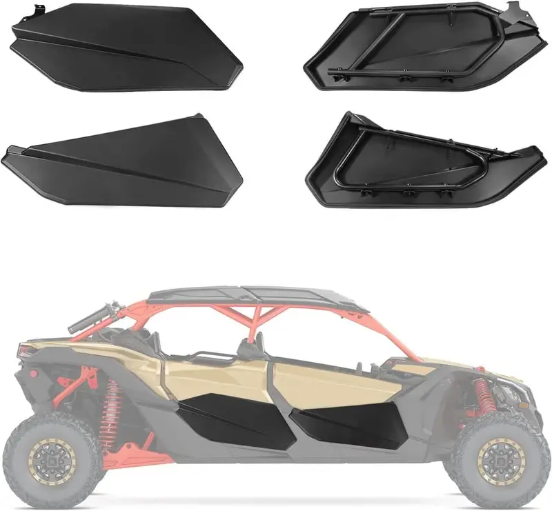 Kemimoto '17-'25 Can-Am Maverick X3 Max Lower Doors Panels W/ Metal Frame - 4 Pcs 1
