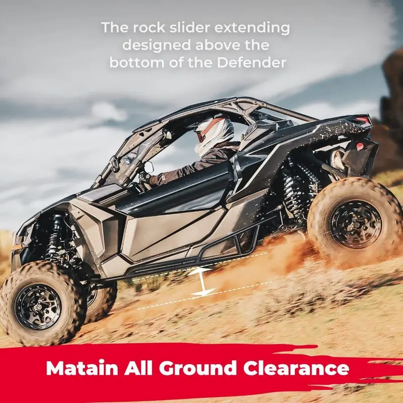 Kemimoto '17-'25 Can-Am Maverick X3 Nerf Bars Rock Sliders 2