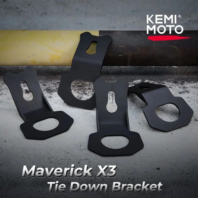 Kemimoto '17-'25 Can-Am Maverick X3 Tie Down Brackets Hooks - 4 Pcs 2