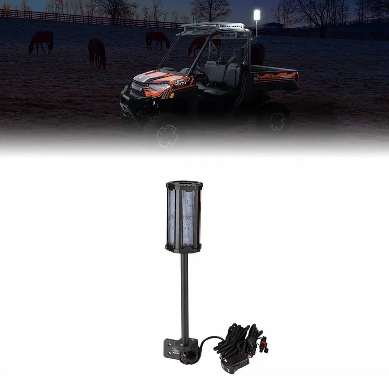 Kemimoto '18-'25 Polaris Ranger Xp 1000 Upgraded Work Beacon Light 1