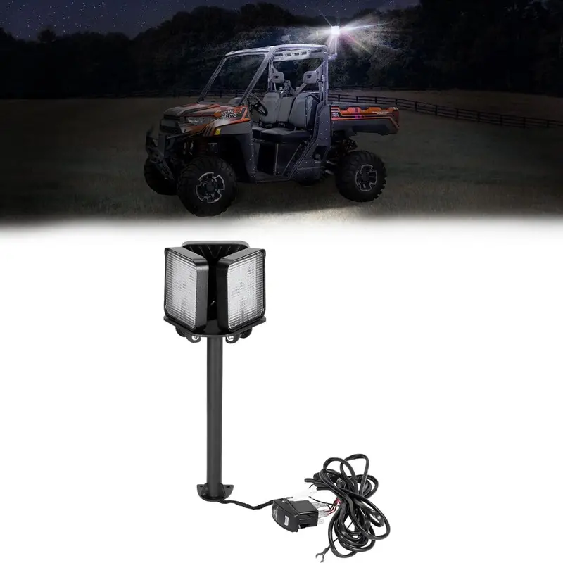 Kemimoto '18-'25 Polaris Ranger Xp 1000 & Xd Pro Work Light Led Spotlight 1
