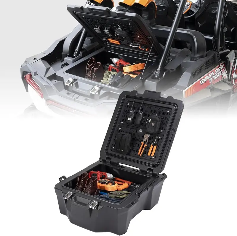 Kemimoto '19-'23 Polaris Rzr Xp 1000 100L Utv Rear Cargo Box 1