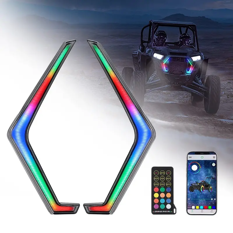 Kemimoto '19-'23 Polaris Rzr Xp 1000/Turbo Rgb Turn Signal Lights 1