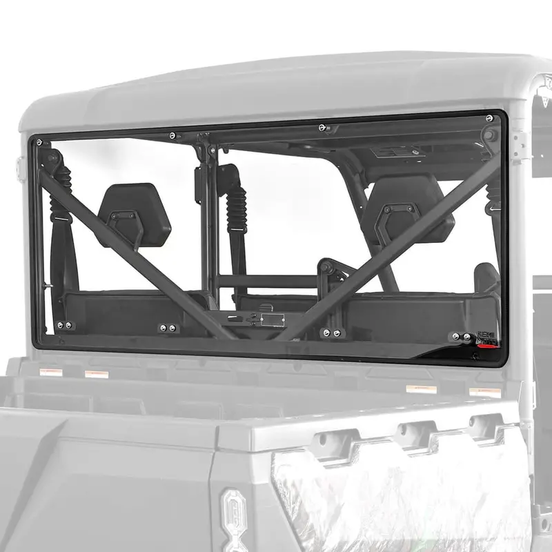 Kemimoto '19-'25 Cfmoto Uforce 1000 Clear 2-Sided Hard Coated Rear Windshield 1