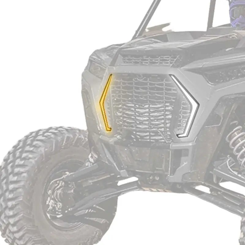 Kemimoto '19+ Polaris Rzr Xp 1000 Utv Front Turn Fang Light Set Fit 2