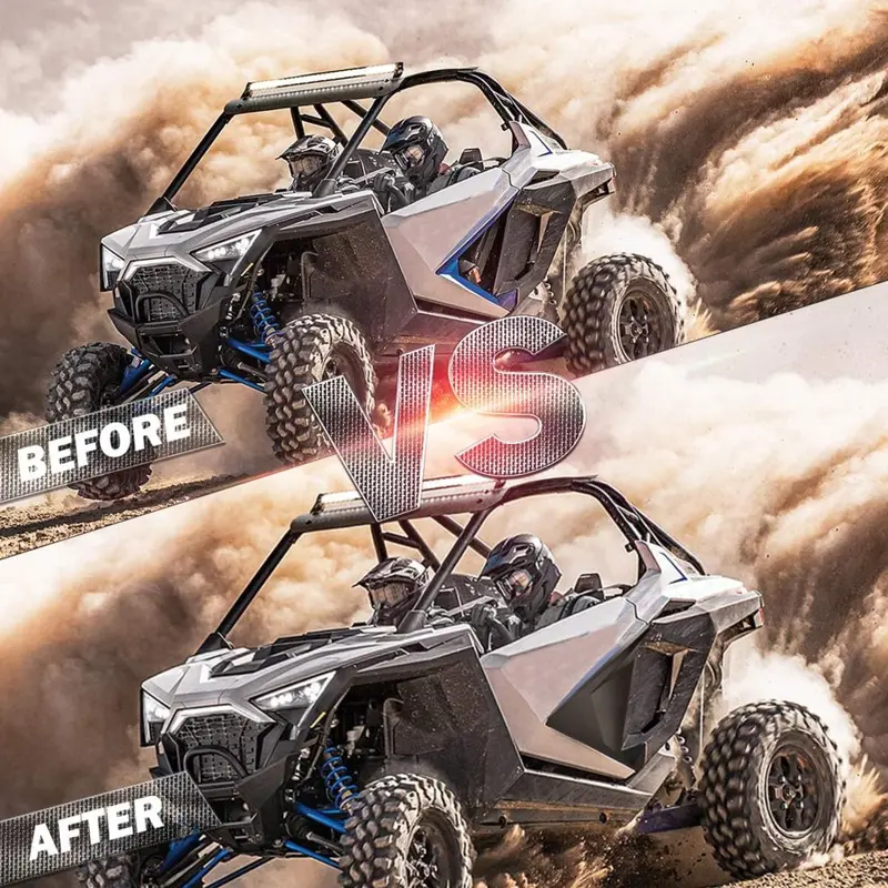 Kemimoto '20-'24 Polaris Rzr Pro Xp Seater Door Inserts Lower Half Door 2