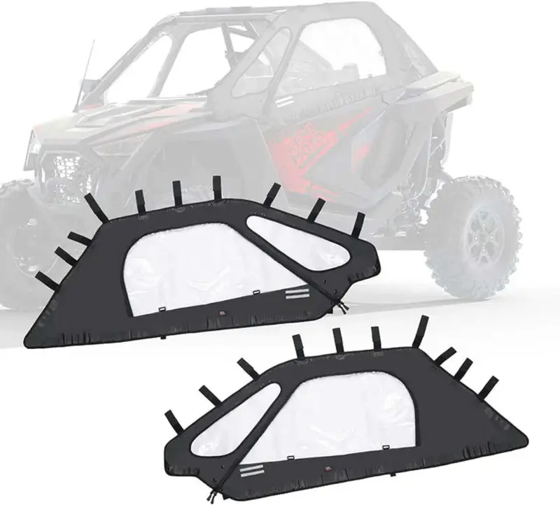 Kemimoto '20-'24 Polaris Rzr Pro Xp Soft Upper Doors & 73 Qt Rear Storage Box 2