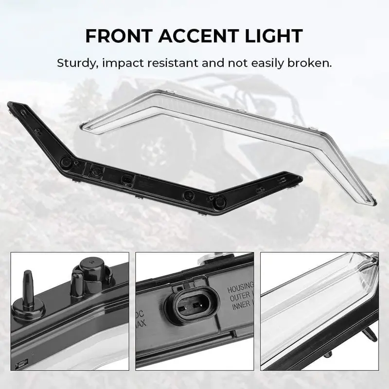 Kemimoto '20-'24 Polaris Rzr Pro Xp Utv Front Accent Light 2
