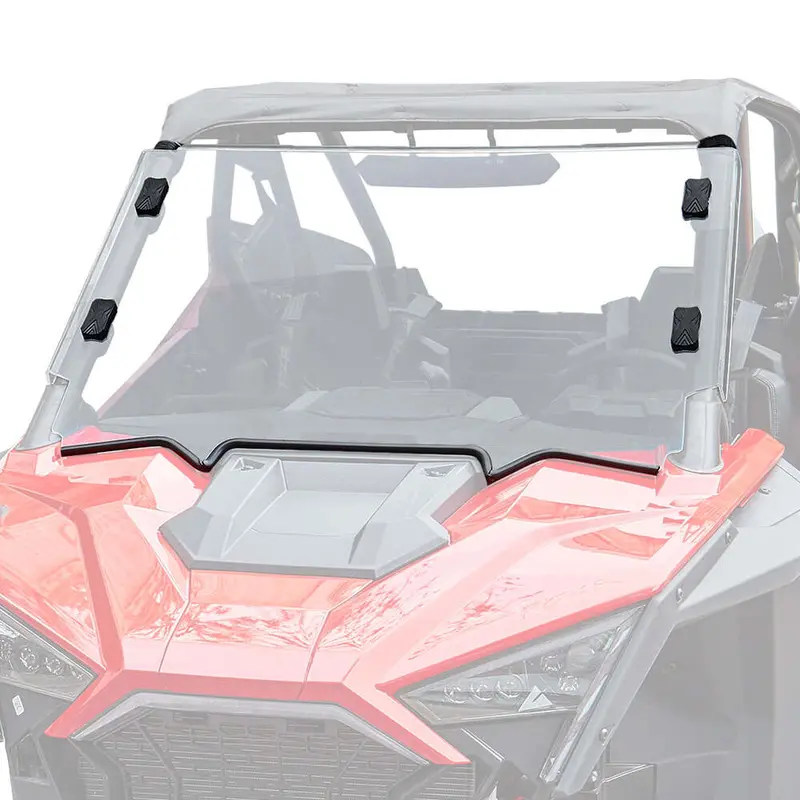 Kemimoto '20+ Polaris Rzr Pro Xp Scratch Resistant Full Windshield Clear 1