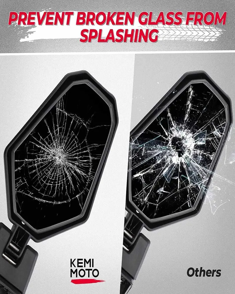 Kemimoto '21+ Can-Am Commander 700 & 1000R One Pair Side Mirrors 2