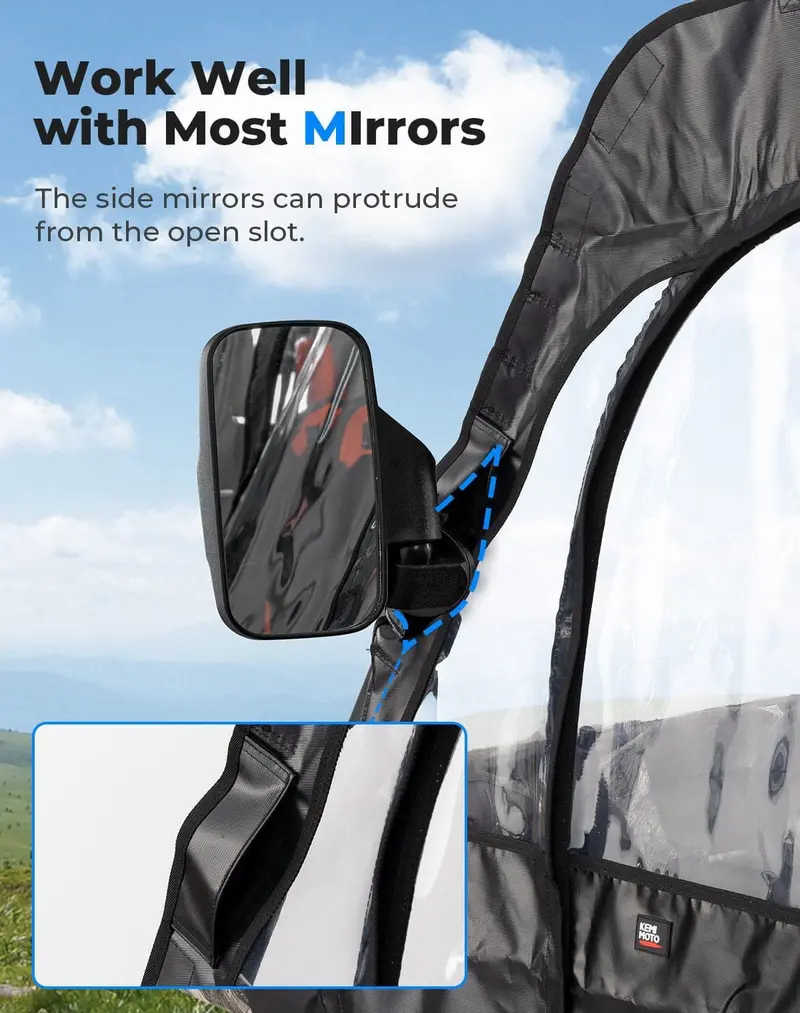 Kemimoto '22-'24 Cf Moto Uforce 1000Xl Soft Cab Enclosure Doors 2