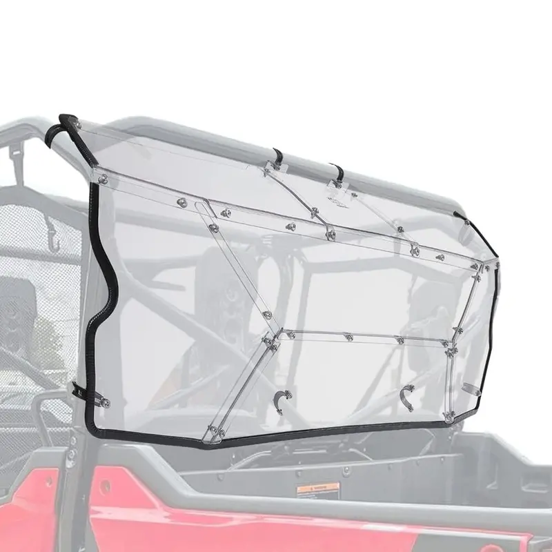 Kemimoto '23-'24 Honda Pioneer 1000-6 Rear Windshield 1