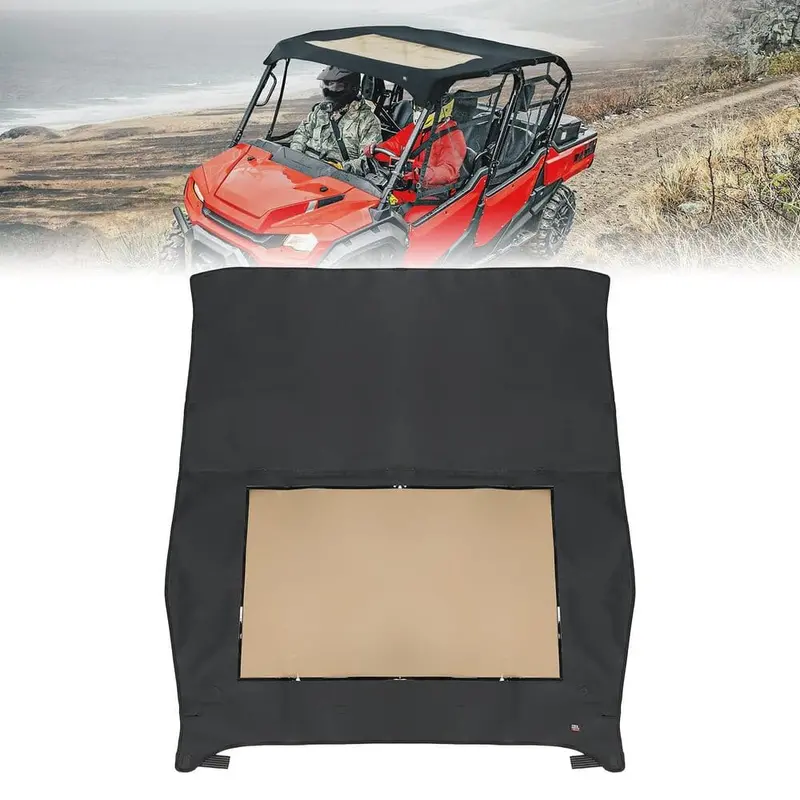 Kemimoto '23+ Honda Pioneer 1000-6 Utv Water Resistant Sunshade Canvas Roof 1