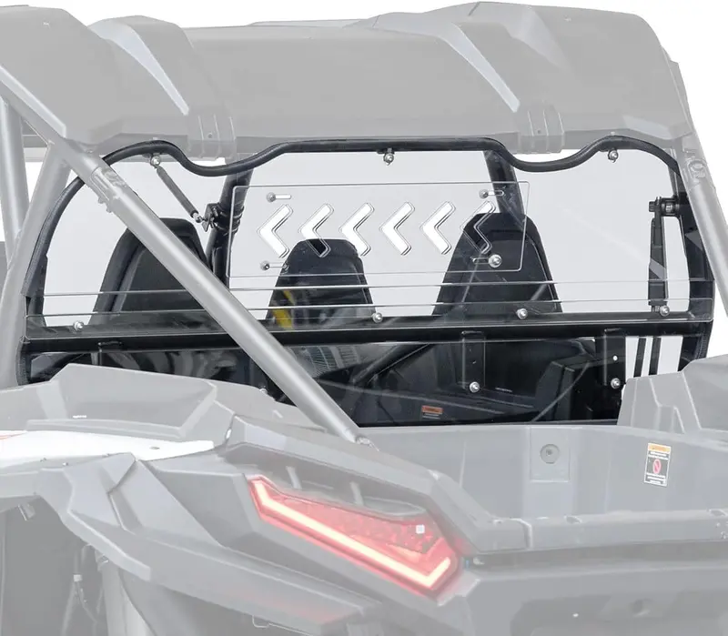 Kemimoto '24-'25 Polaris Rzr Xp 1000 Vented Clear Rear Windshield 1