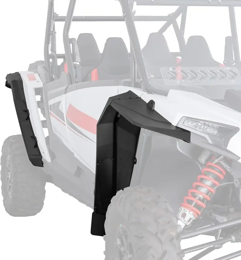 Kemimoto '24-'25 Polaris Rzr Xp 4 1000 8.5" Fender Flares Extended Mud Flaps - 4 Pcs 1