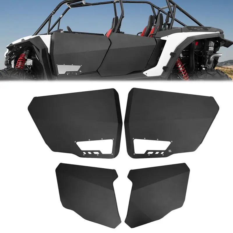 Kemimoto '24-'25 Polaris Rzr Xp 4 1000 Aluminum Half Door W/ Pc Window - 4 Pcs 1