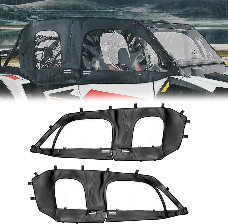Kemimoto '24-'25 Polaris Rzr Xp 4 1000 Soft Cab Enclosure Upper Doors 1