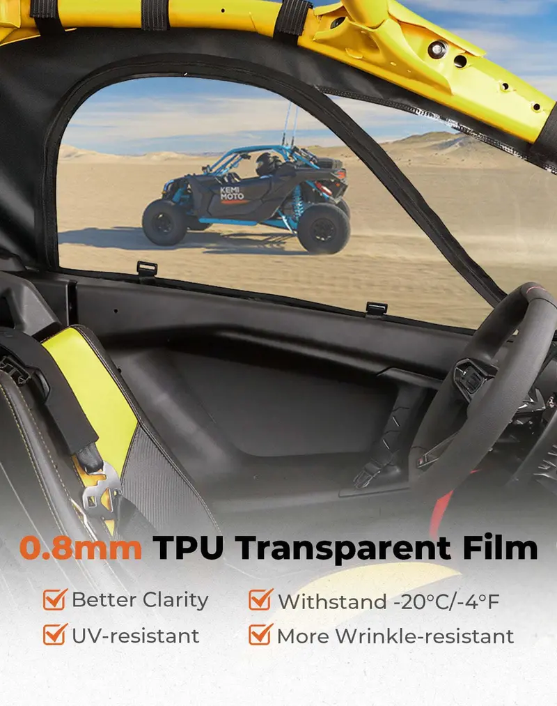 Kemimoto '24 Can-Am Maverick R Soft Upper Doors 2