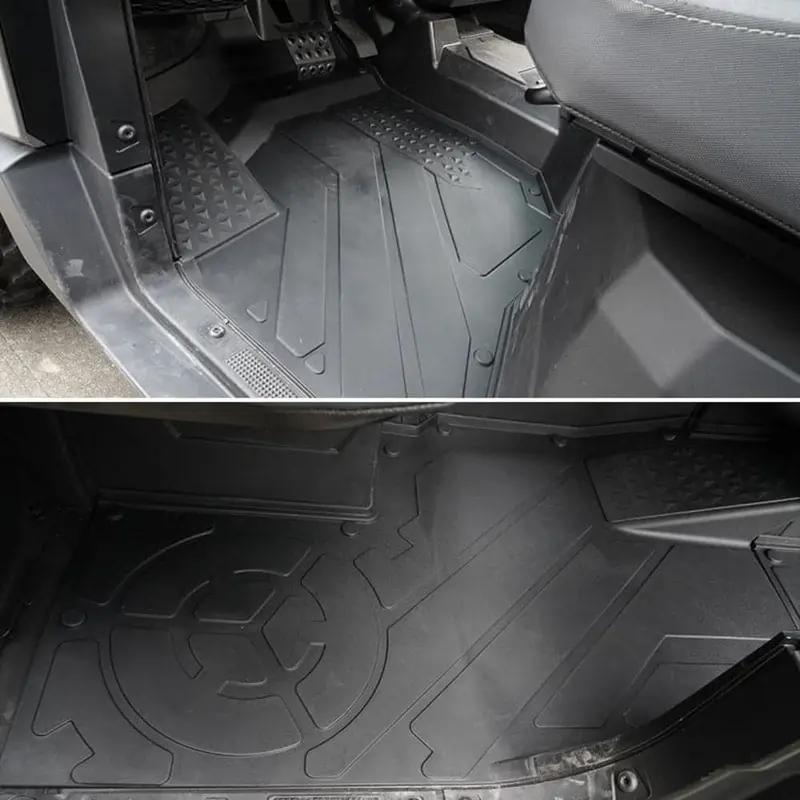 Kemimoto '24+ Polaris Ranger Xd 1500 Tpe Floor Mats 2