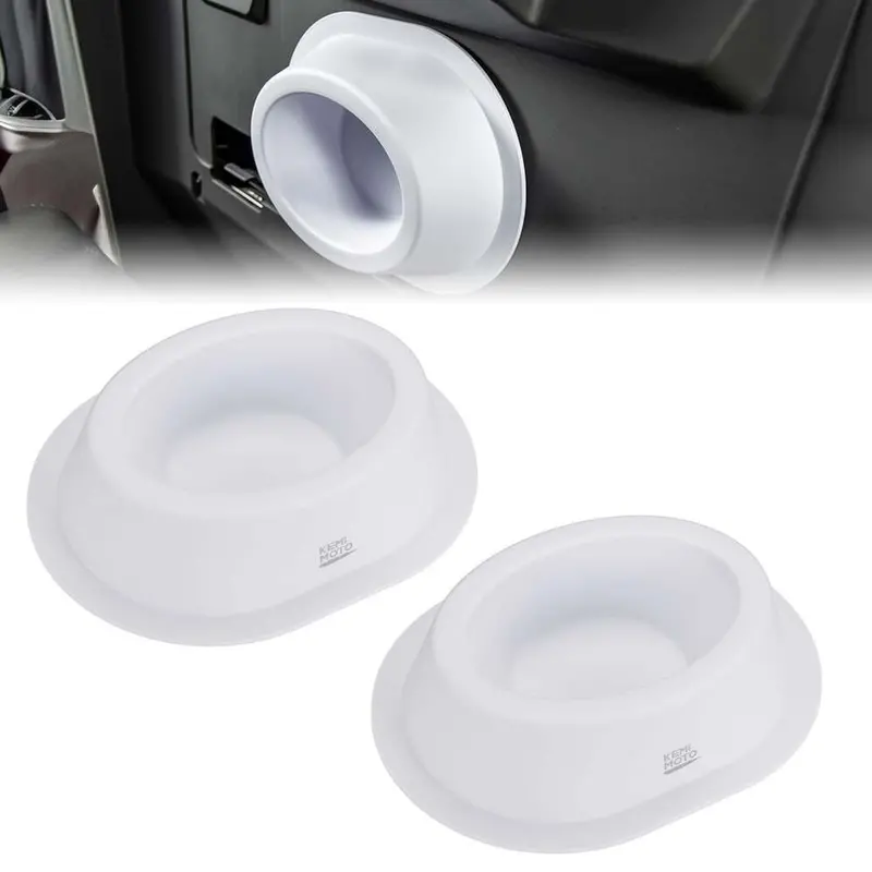 Kemimoto 6X9 Universal White Angeled Speaker Pods - 2 Pcs 1