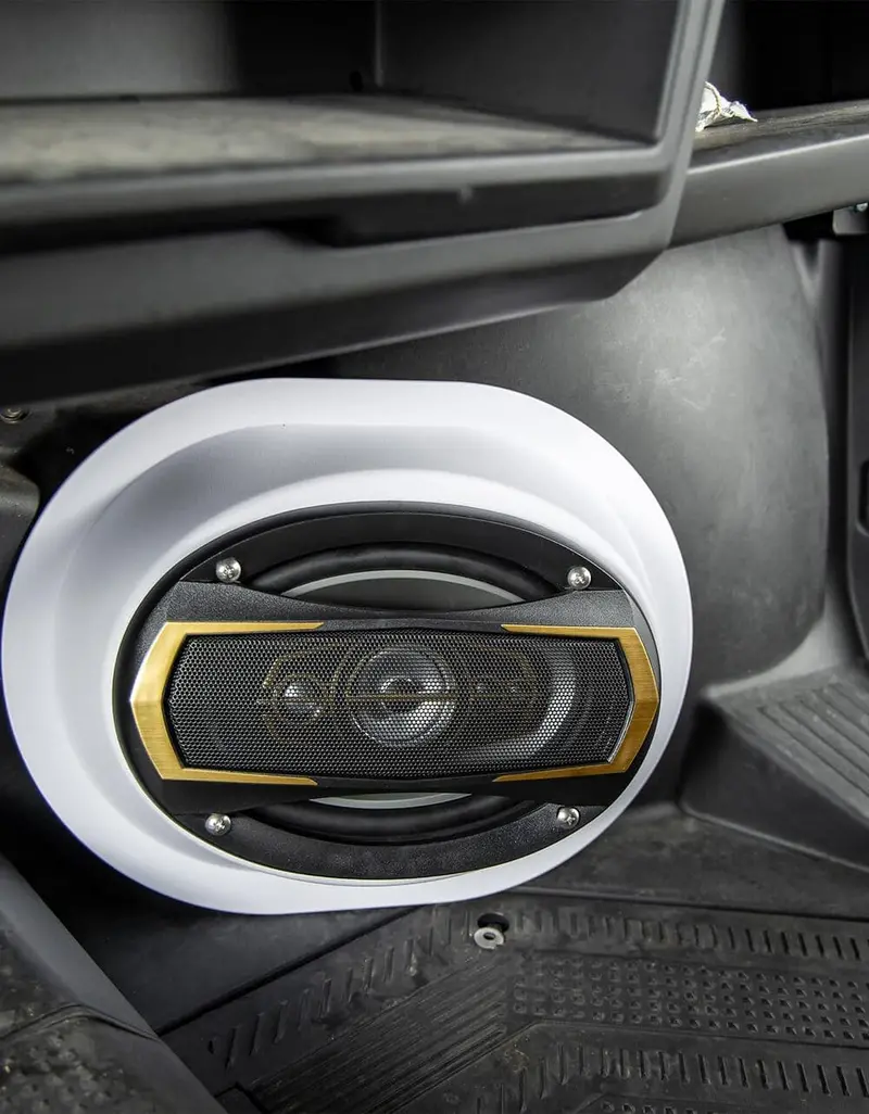 Kemimoto 6X9 Universal White Angeled Speaker Pods - 2 Pcs 2