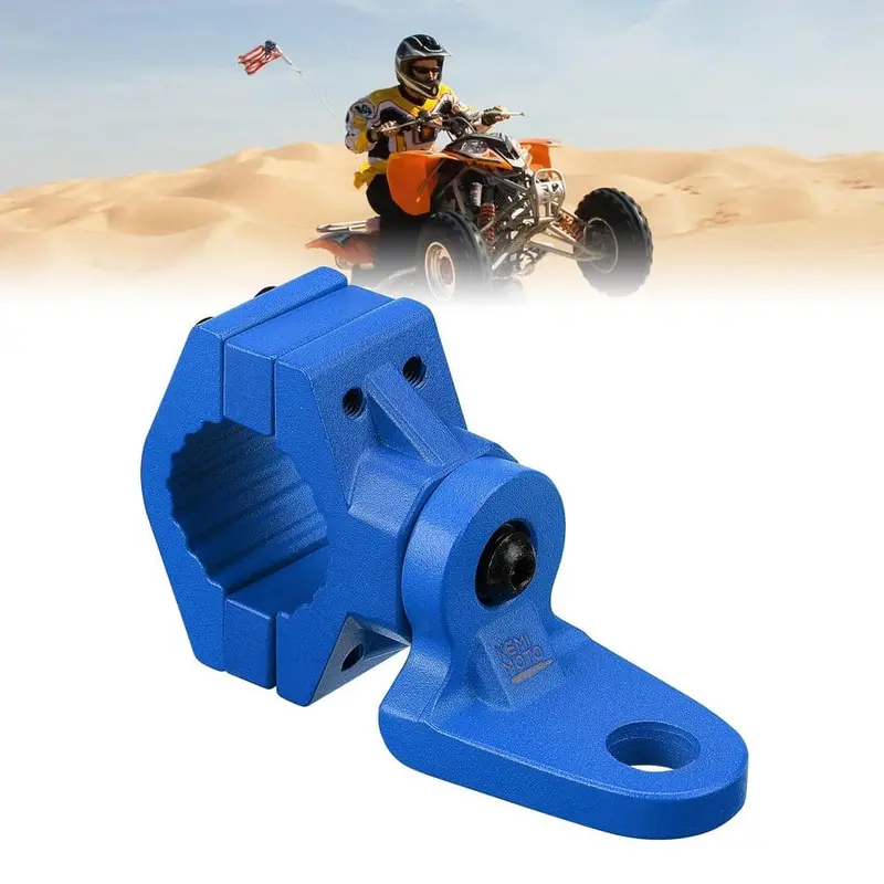Kemimoto Atv/ Utv Whip Light / Flag Mounting Bracket 7/8"-9/8" Handlebar Rack Bars 2