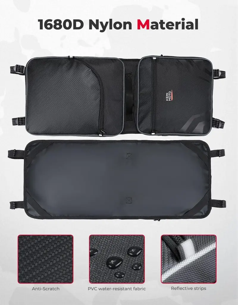 Kemimoto Can-Am Defender Hd 5/7/8/9/10 1680D Overhead Bags - 2 Pcs 1