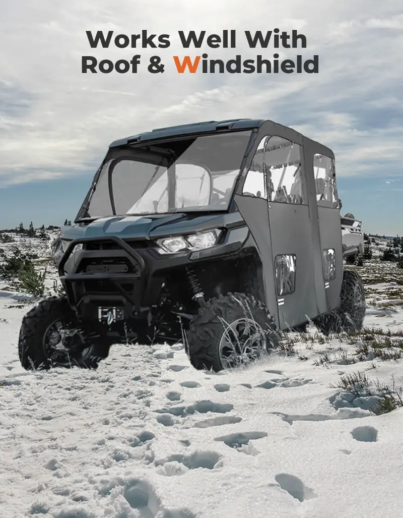 Kemimoto Can-Am Defender Max Soft Cab Enclosure Doors 2